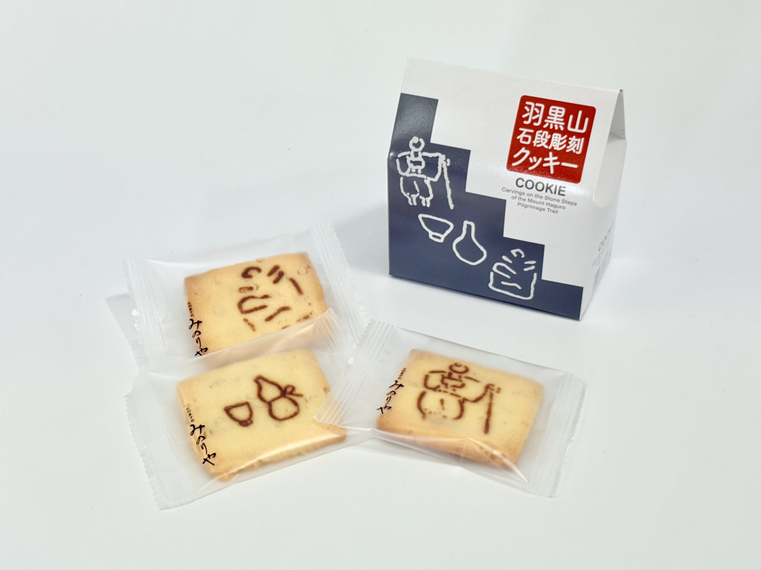羽黒山石段彫刻クッキー3枚入